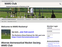 Tablet Screenshot of marsclub.org